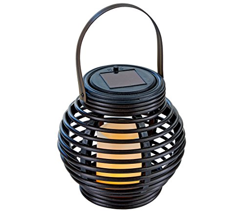 Dehner Premium Lovely Solarlaterne LED schwarz 16x15x15 cm
