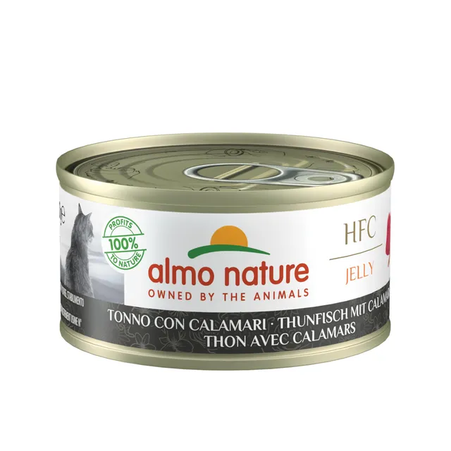Almo Nature HFC Jelly Thunfisch Tintenfisch Nassfutter 24x70g