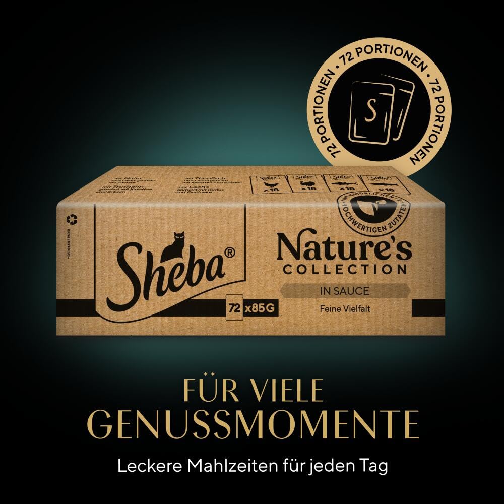 Sheba Nature's Collection Feine Vielfalt Nassfutter Sauce 72x85g