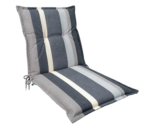Dehner Ligura Niederlehnerpolster grau 50x52x50 cm waschbar