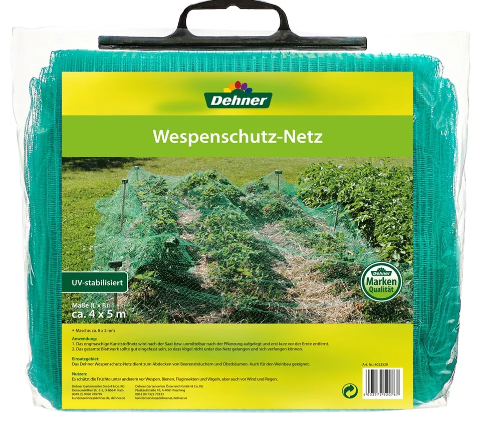 Dehner Premium Lovely Wespenschutz-Netz 5x4 m grün insektizidfrei