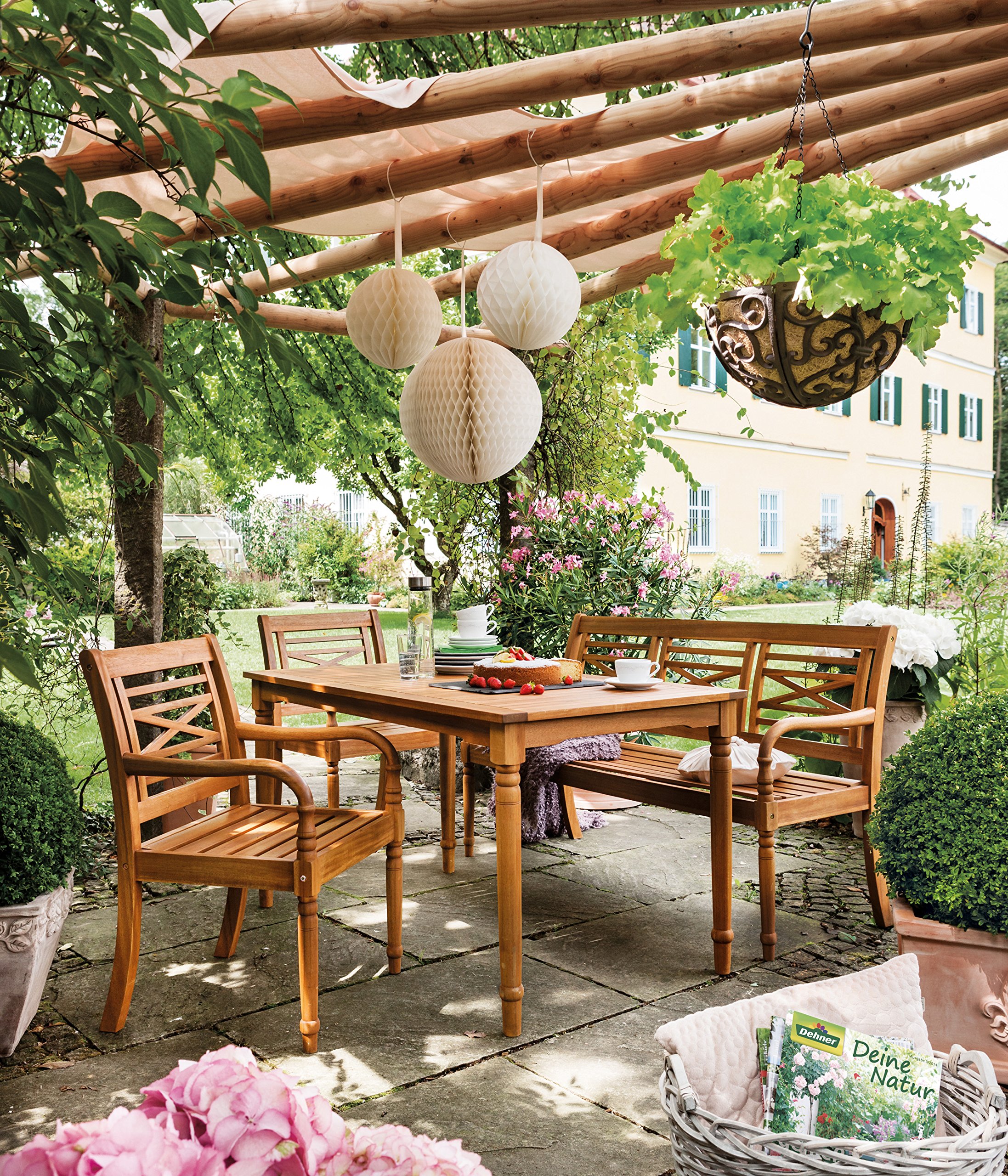 Dehner Premium Lovely Samoa Gartentisch Akazie natur 140x75x80 cm
