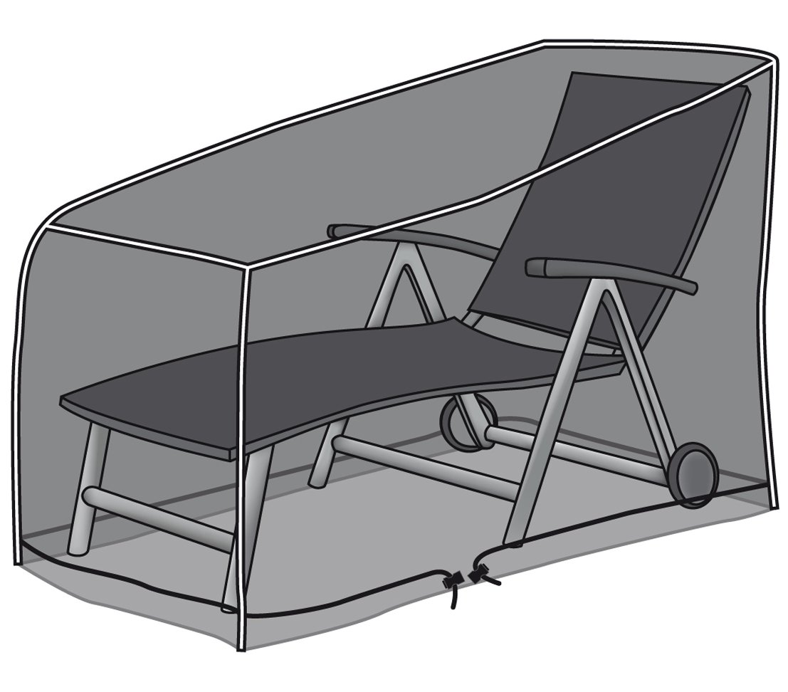 Dehner Deluxe Schutzhülle Gartenliege 200 cm anthrazit