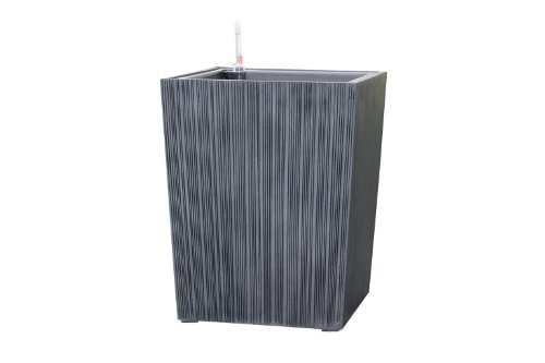 Dehner Living Pflanzkübel Polystone 50 cm anthrazit mit Bewässerung