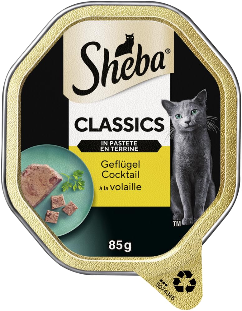 Sheba Classics Geflügel Cocktail Pastete Nassfutter 7x85g