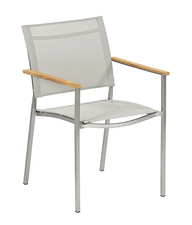 Dehner Premium Toulouse Stapelstuhl hellbraun FSC-Teak