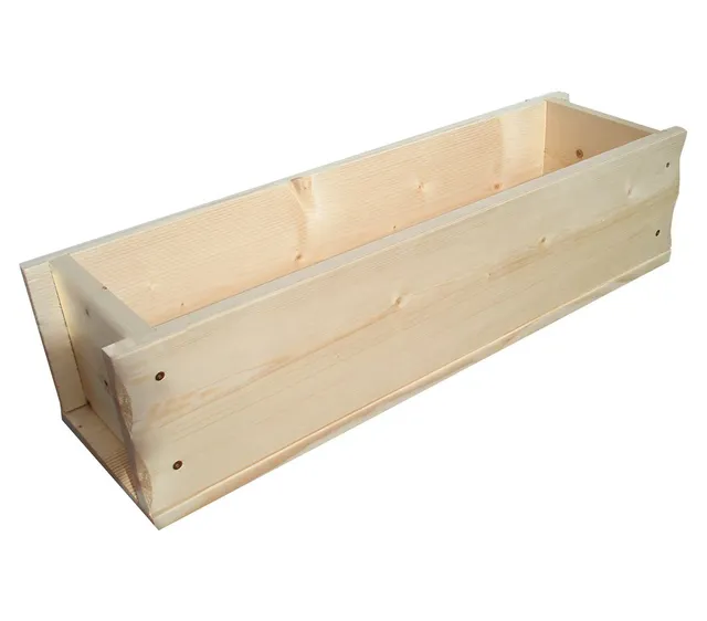 Dehner Premium Lovely Blumenkasten Holz 104x19x17cm natur robust