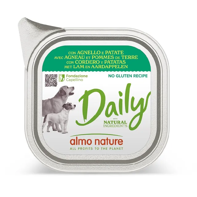 Almo Nature Daily Hundenassfutter Lamm 32x100g glutenfrei