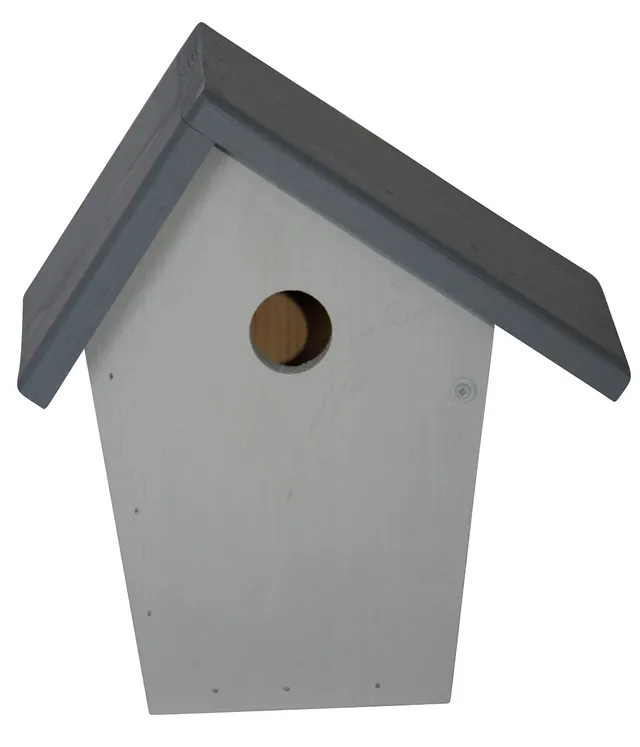 Dehner Natura Airin Nistkasten Holz grau 32 mm Einflug