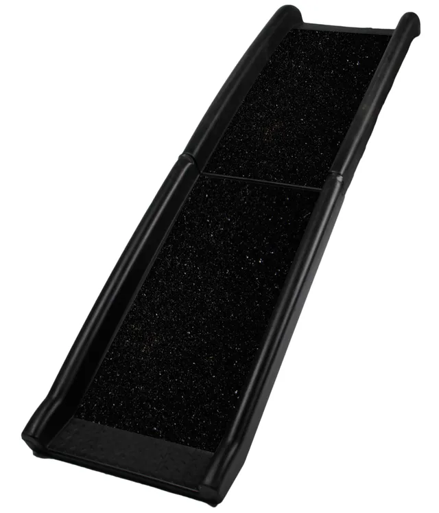 Dehner Lieblinge Bridge Hunderampe 160x40cm schwarz rutschfest