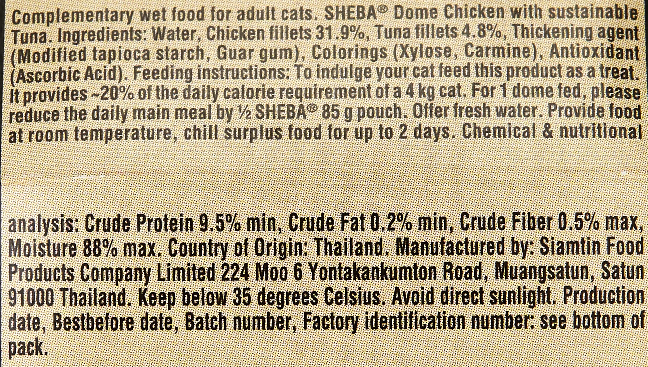 Sheba Filets Huhn Thunfisch Nassfutter Schale 60g Sauce