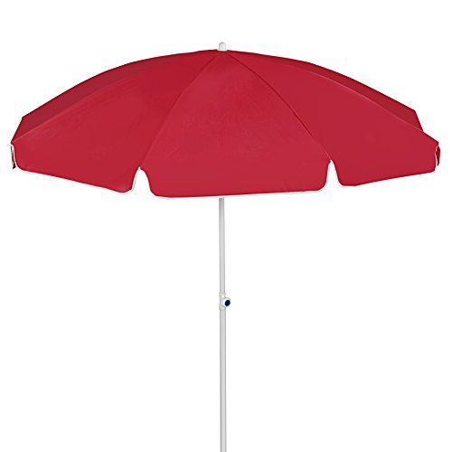 Dehner Gute Wahl Saturn Sonnenschirm rot 200 cm Polyester