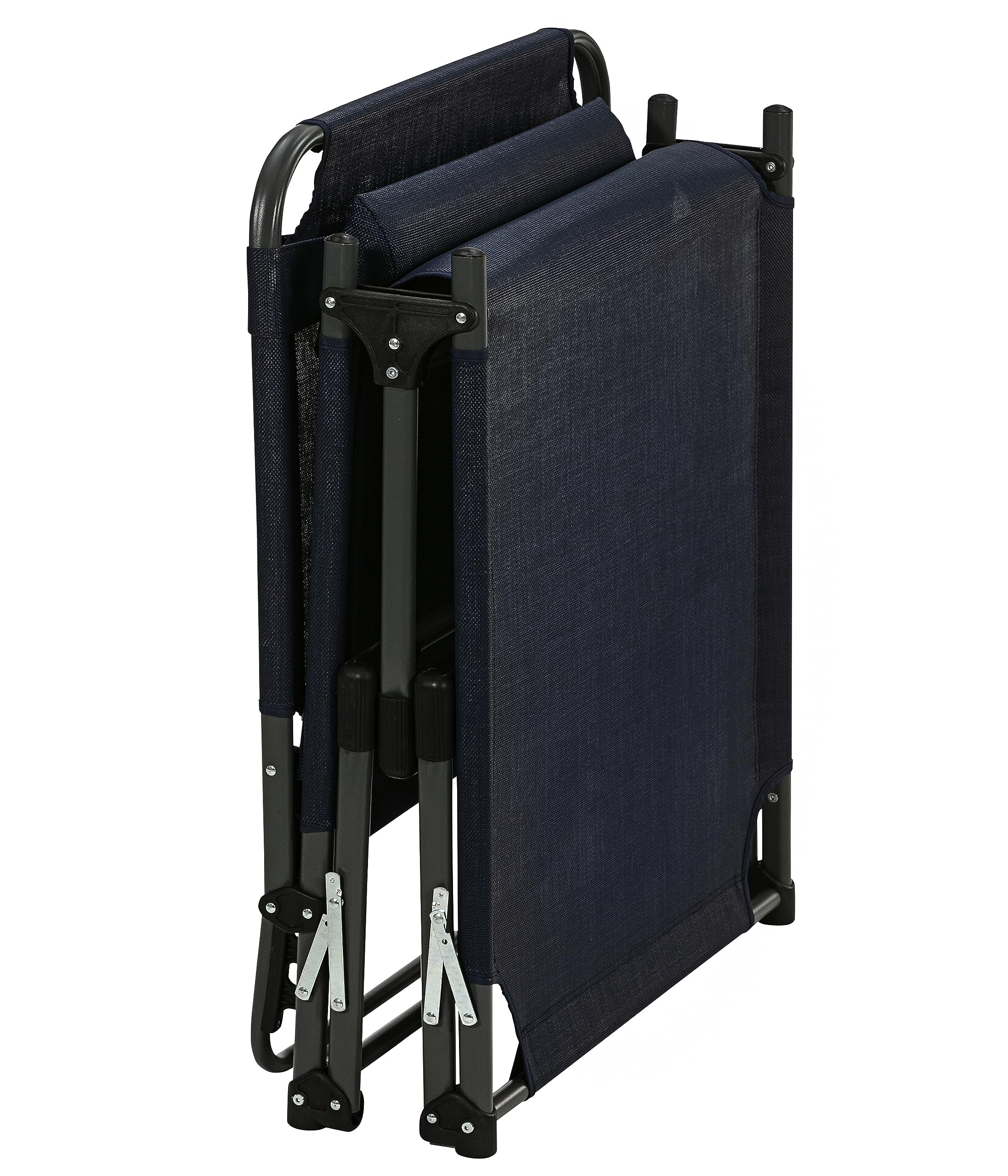 Dehner Mallorca Gartenliege 227cm Textilene dunkelblau klappbar