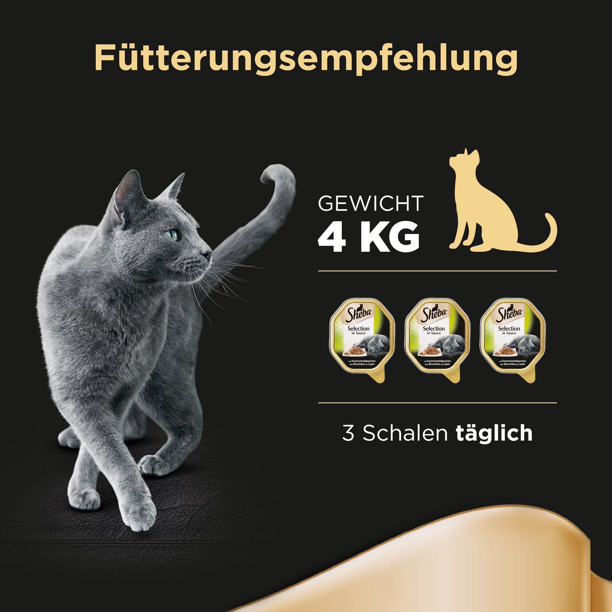 Sheba Selection Nassfutter Kaninchen Sauce 85g Schale