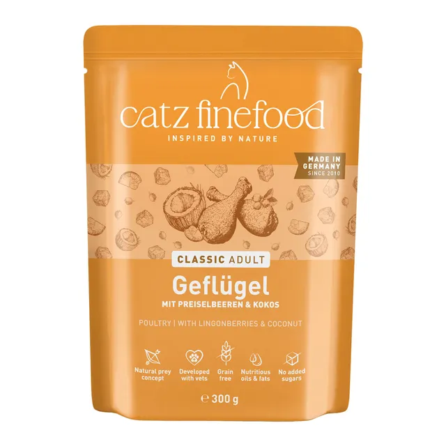 catz finefood N° 3 Geflügel Nassfutter 6x300g getreidefrei
