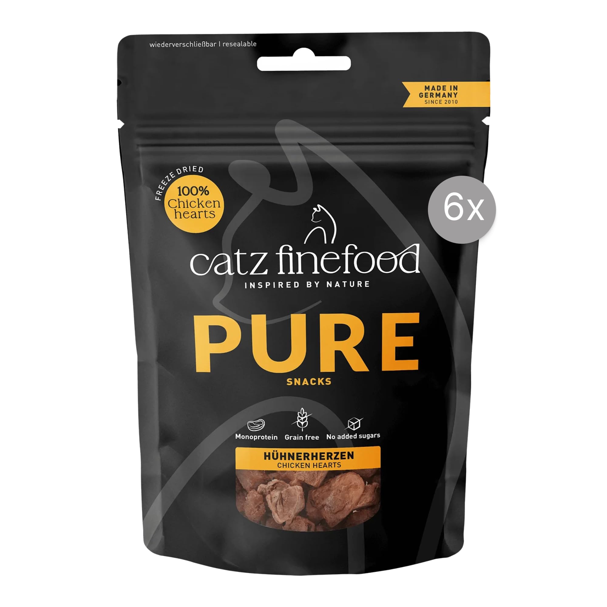 catz finefood Purrrrly No.107 Snack Lammherz 6x35g