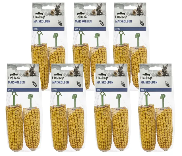 Dehner Lieblinge Maiskolben Nagersnack 7x200g naturbelassen