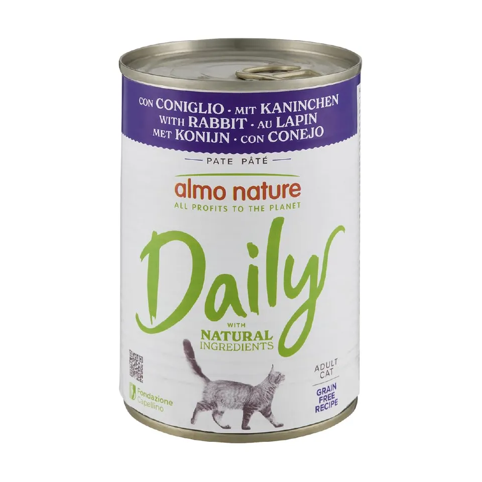 Almo Nature Daily Nassfutter Mousse Kaninchen 24x85g getreidefrei