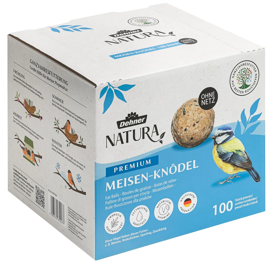 Dehner Natura Premium Meisenknödel ohne Netz 100x90g Karton