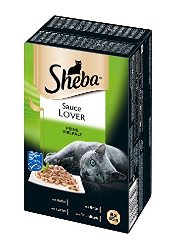 Sheba Sauce Lover Katzennassfutter 32x85g Mix in Sauce