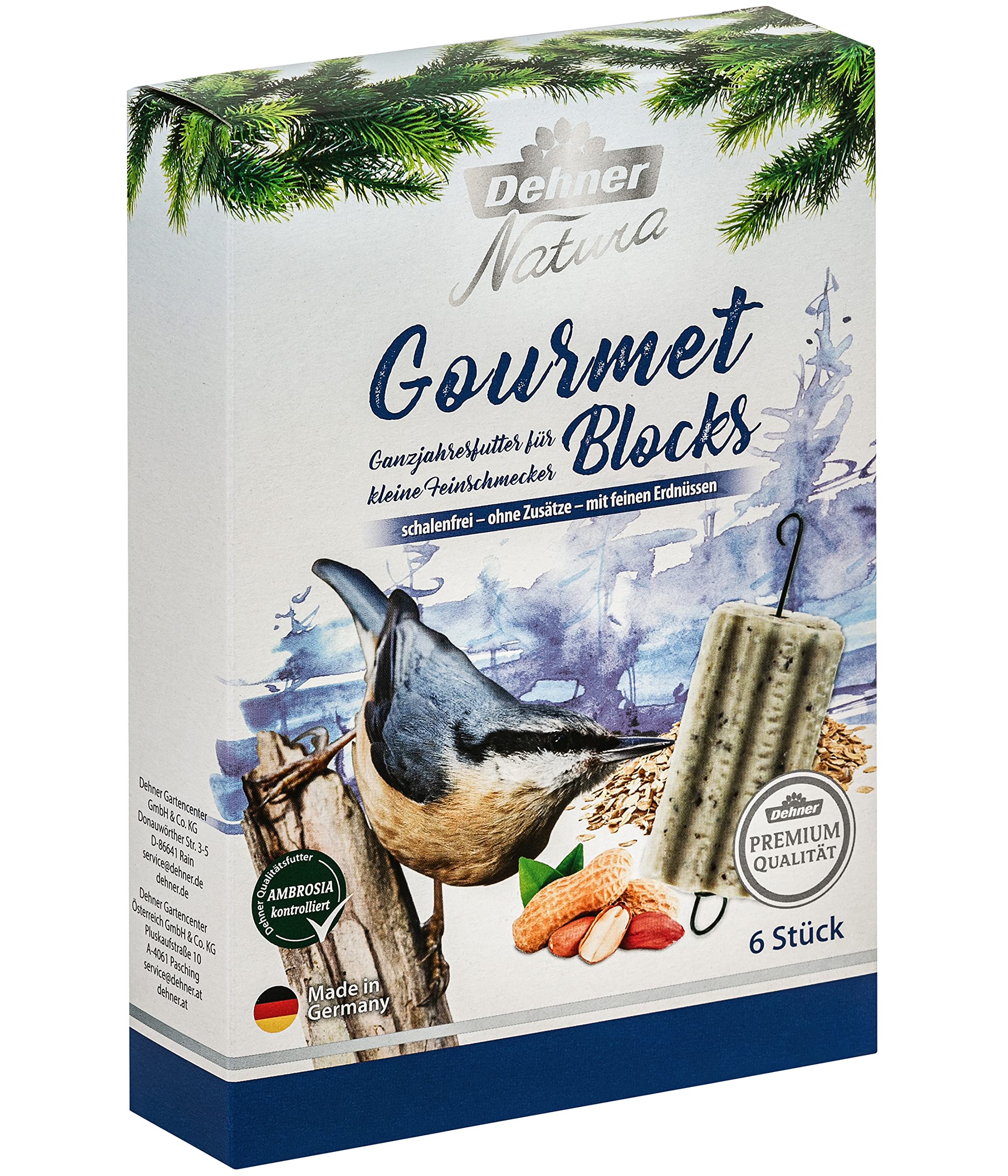 Dehner Natura Gourmet Blocks Wildvogelfutter 2,85 kg
