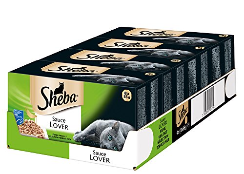 Sheba Sauce Lover Katzennassfutter 32x85g Mix in Sauce