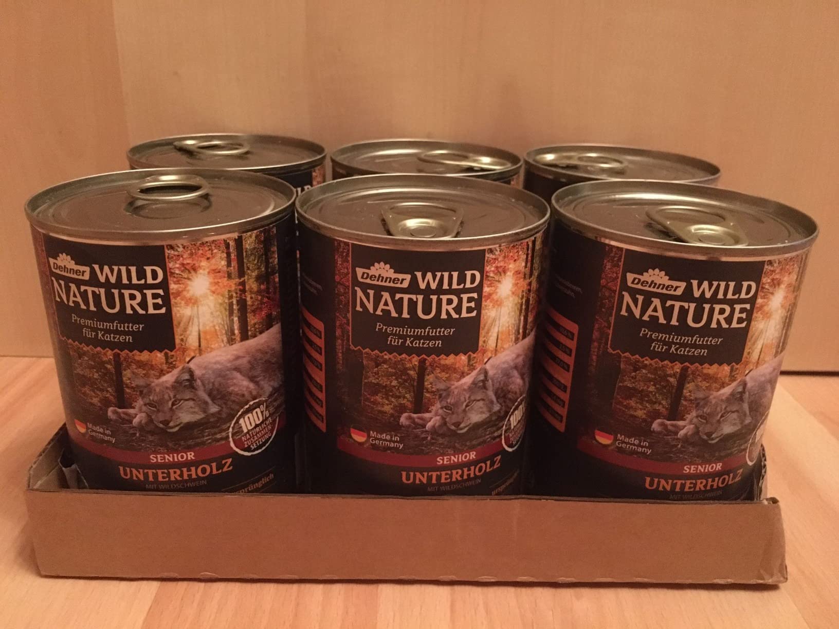 Dehner Wild Nature Unterholz Senior Nassfutter Wild 6x200g