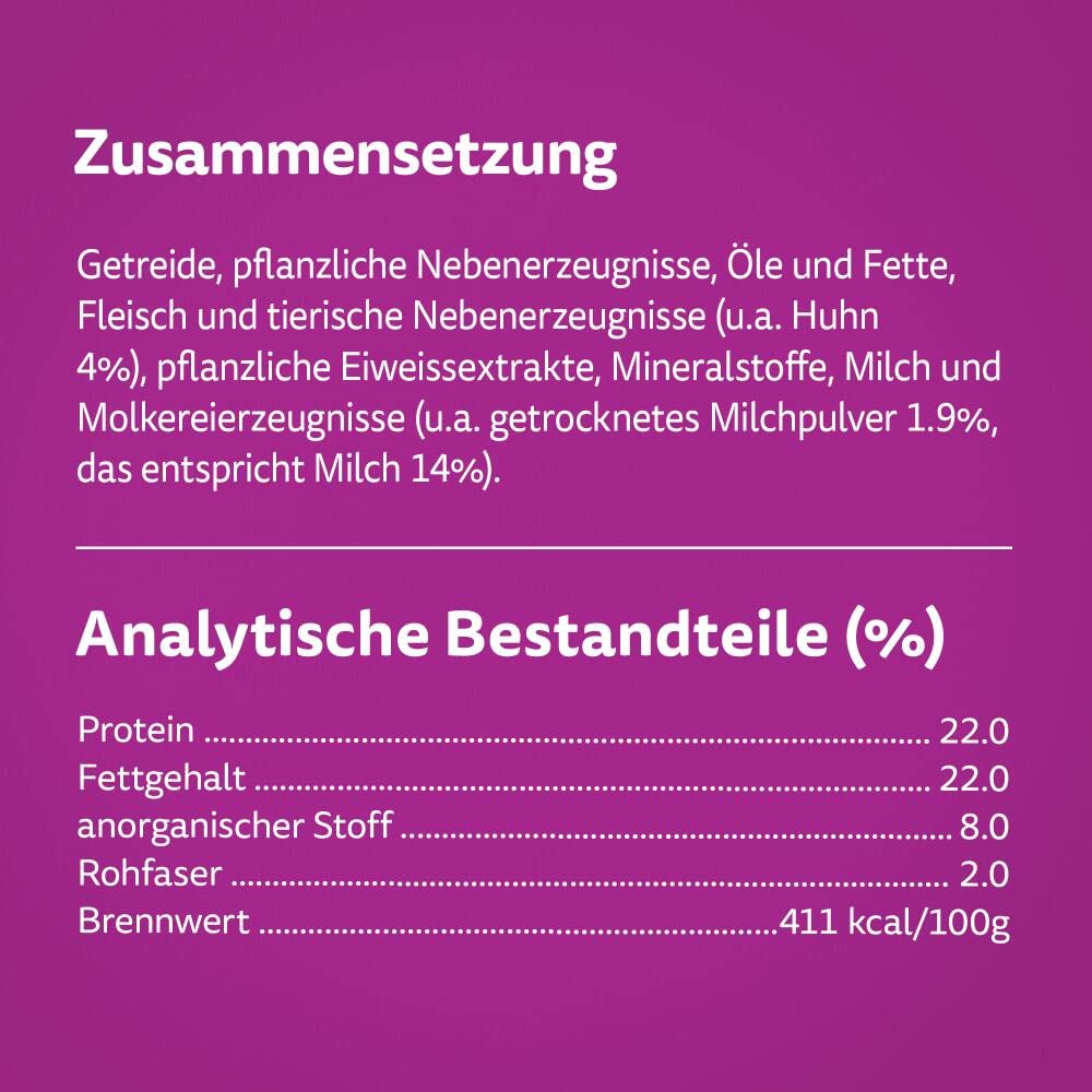 Whiskas Milch-Kätzchen Snack Junior 8x55g cremig-knusprig