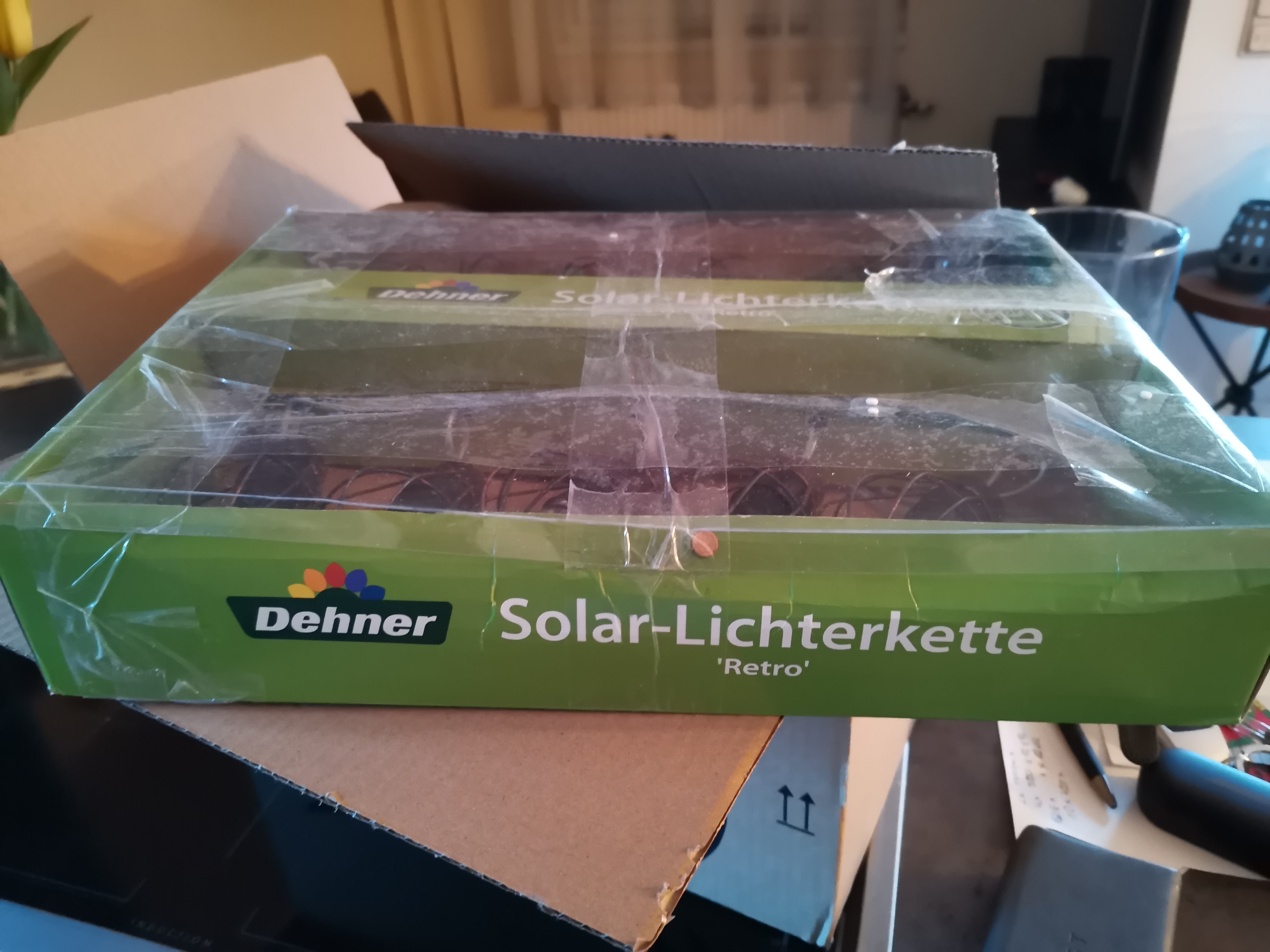 Dehner Premium Lovely Solar Retro Lichterkette 10 LED warmweiß 330 cm