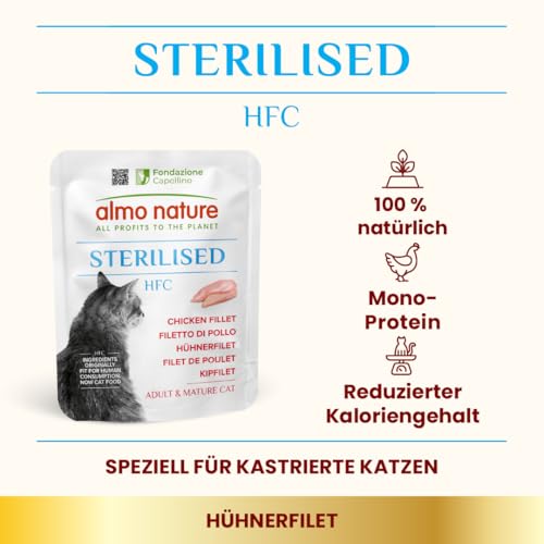 Almo Nature HFC Sterilised Nassfutter Huhn 24x50 g