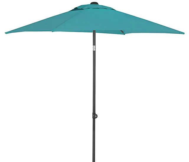 Dehner Andros Sonnenschirm 210x150 blau mit Knick