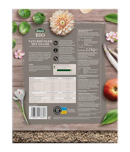 Dehner Bio Naturdünger mit Guano 2,5kg organisch-mineralisch