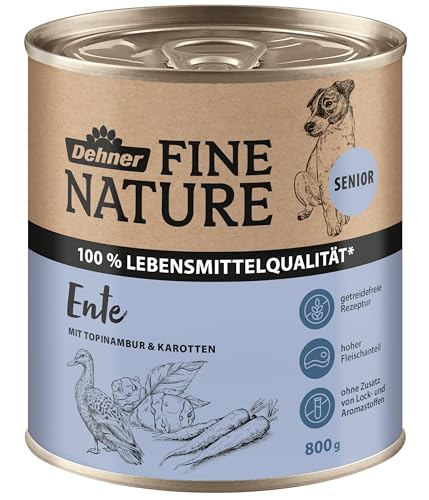 Dehner Fine Nature Senior Hundefutter Ente 6x800g getreidefrei
