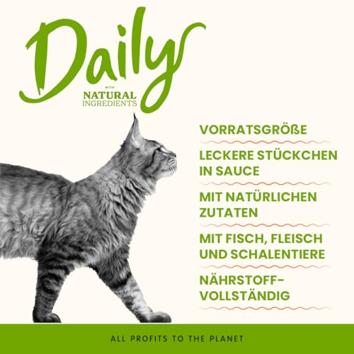 Almo Nature Daily Nassfutter Häppchen Thunfisch-Lachs 6x70g Sauce