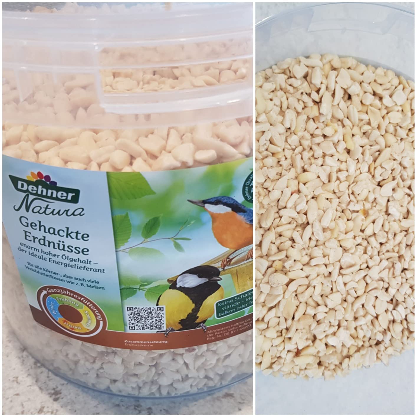 Dehner Natura Premium Wildvogelfutter Erdnüsse 3,4 kg schalenfrei