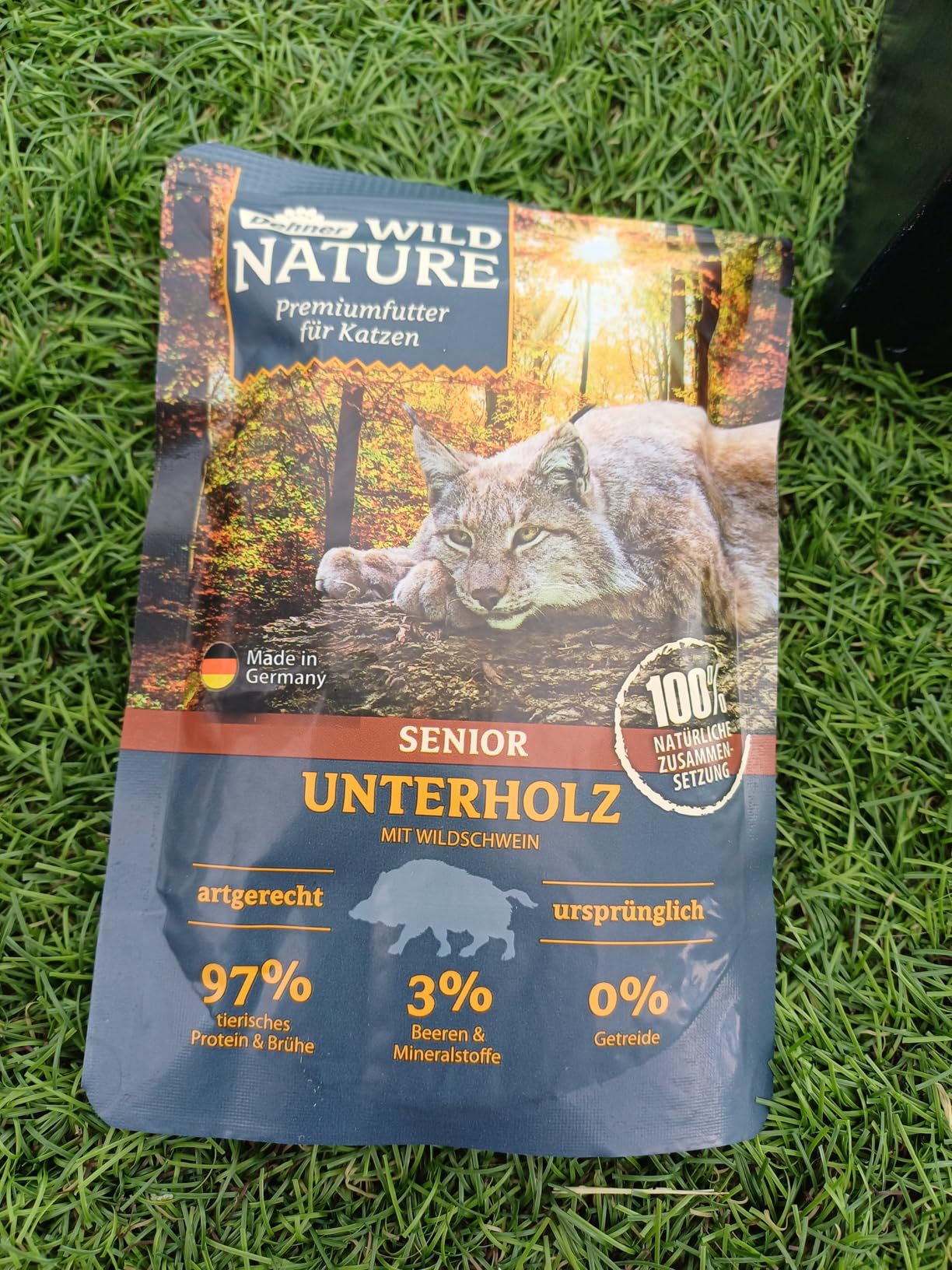 Dehner Wild Nature Unterholz Nassfutter Wildschwein 16x85g senior