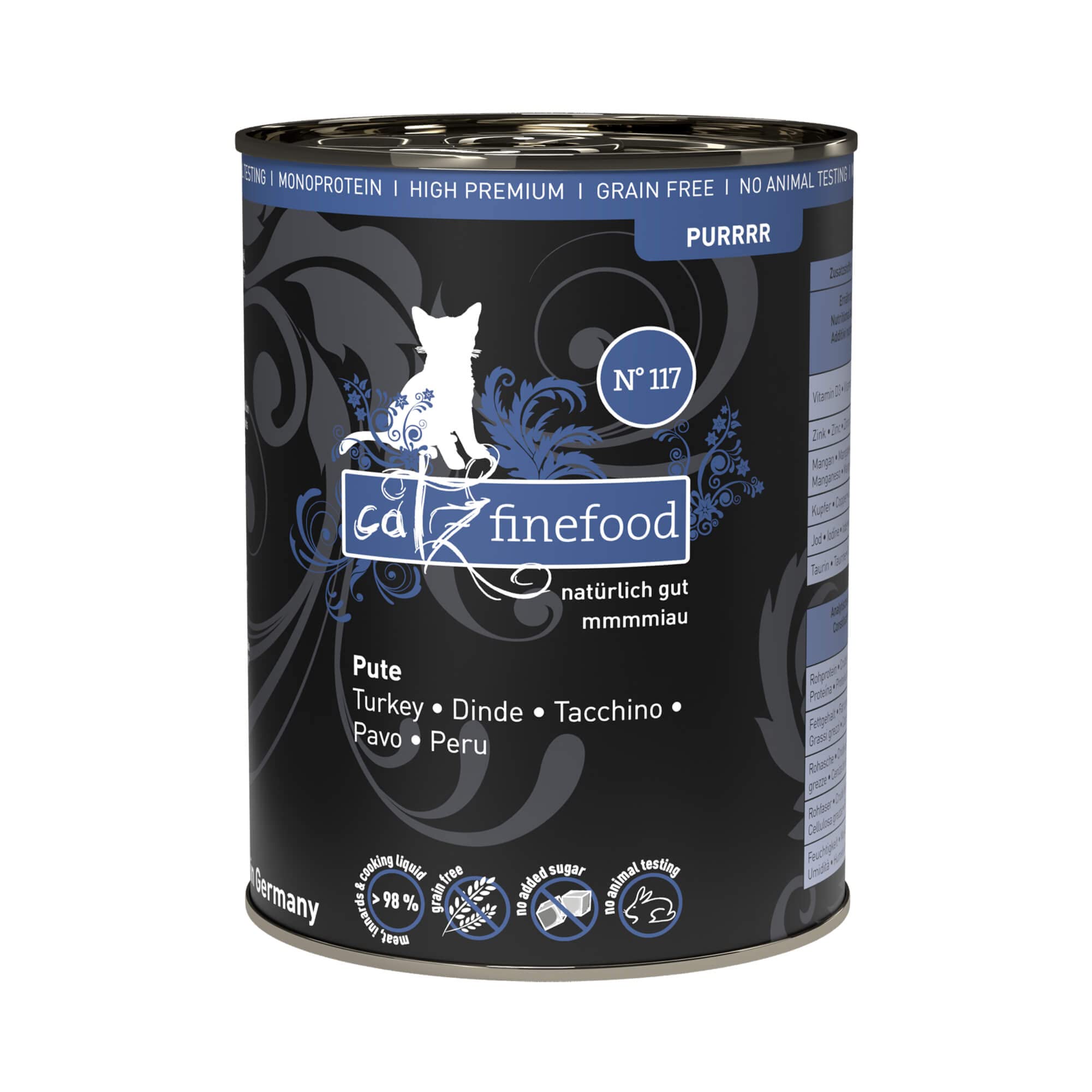 catz finefood Purrrr N°117 Nassfutter Pute 16x85g Monoprotein