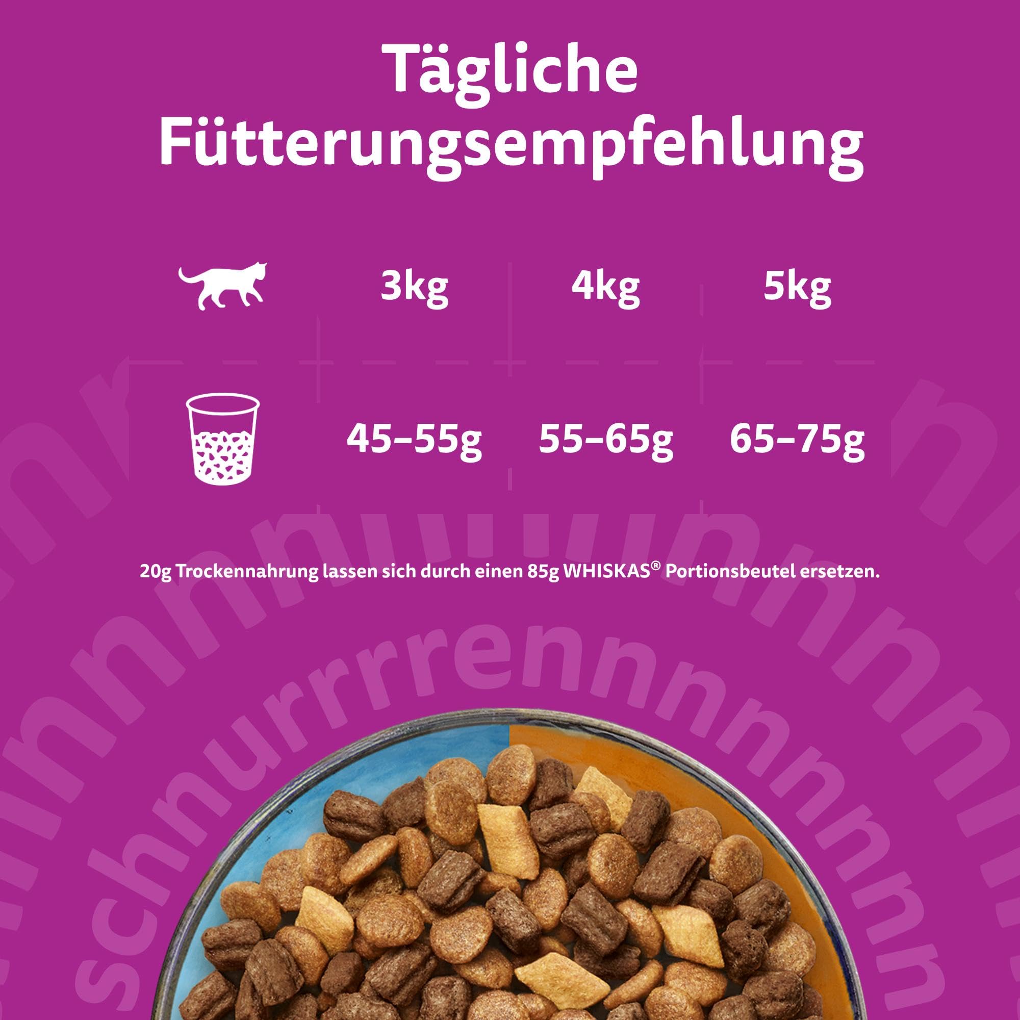 Whiskas Duo Trockenfutter Surf & Turf 6x1,9kg Huhn Fisch