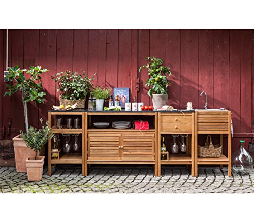 Dehner Premium Southhampton Spültisch natur Akazie