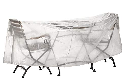 Dehner Gute Wahl Schutzhülle Sitzgruppe rund 200 cm transparent
