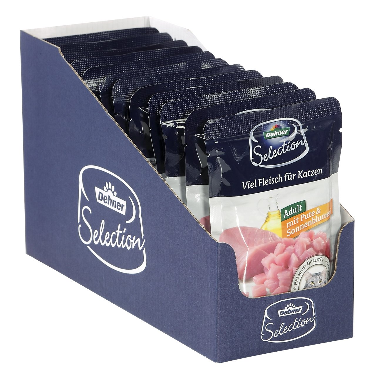 Dehner Premium Adult Nassfutter Pute 12x100g fleischreich