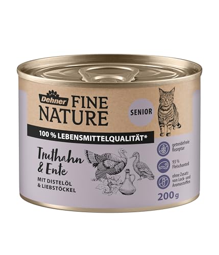Dehner Fine Nature Nassfutter Truthahn Ente Senior 6x200g