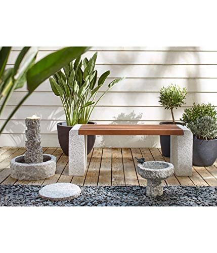 Dehner Fine Nature Gartenbank Granit WPC 120 cm