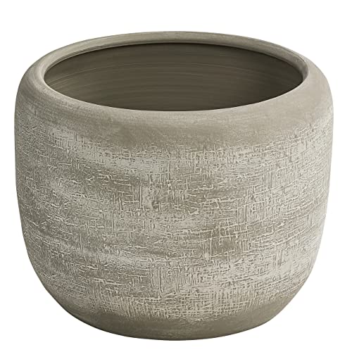 Dehner Romy Übertopf Creme Ø29 cm Keramik Relief