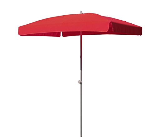 Dehner Keros Sonnenschirm rot 2,5x1,7m UV-Schutz 80+