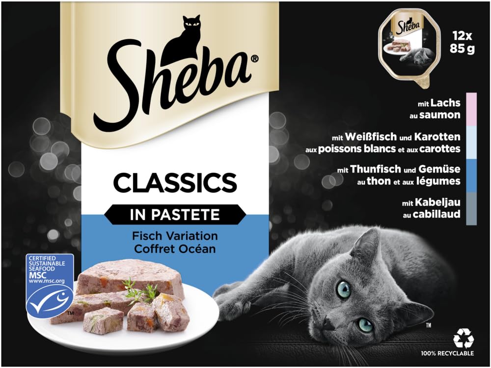Sheba Classics Nassfutter Pastete Fisch 12x85g MSC