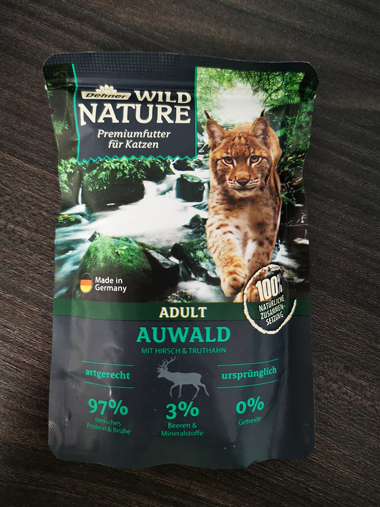 Dehner Wild Nature Auwald Nassfutter Hirsch 16x85 g