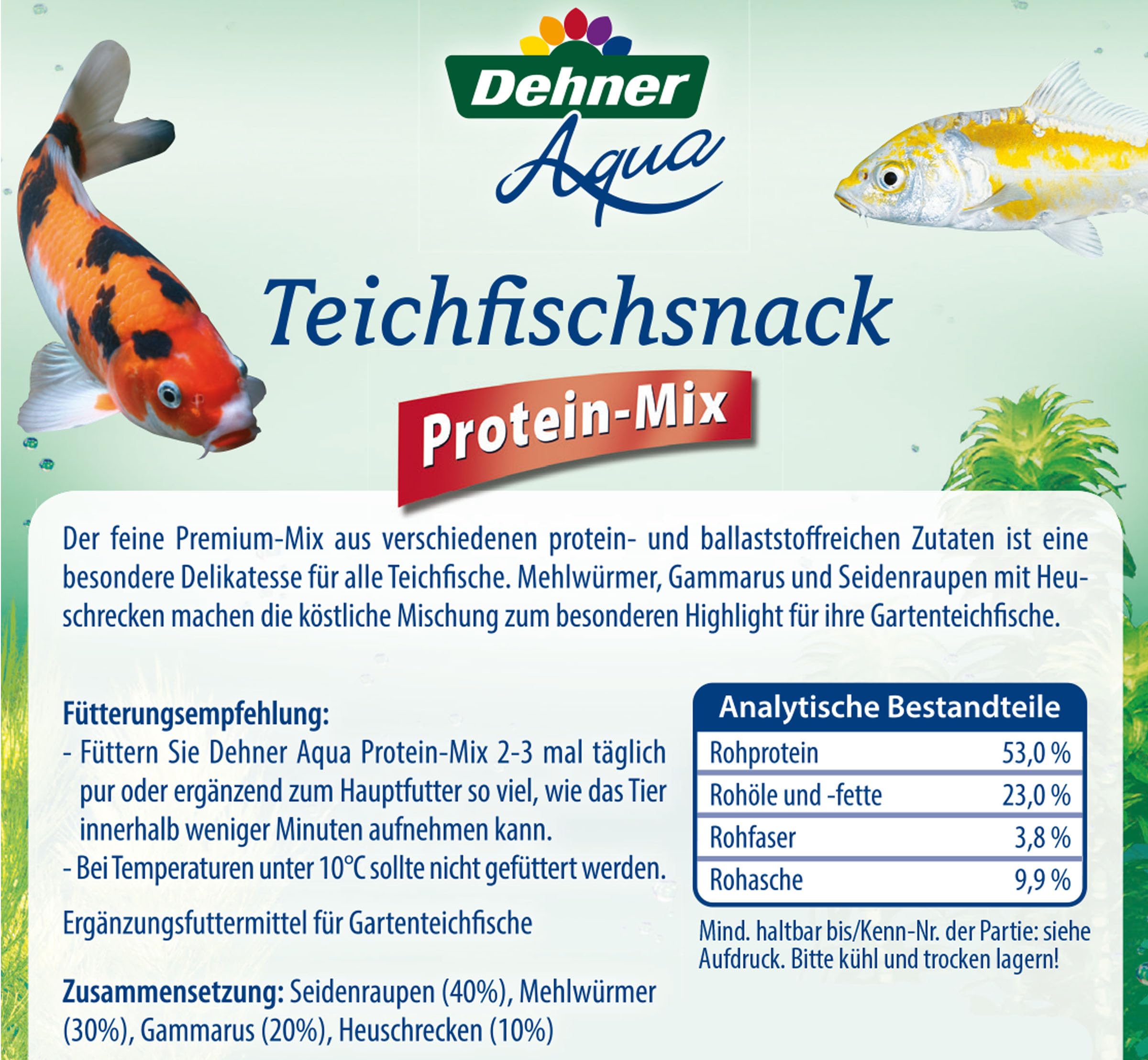Dehner Aqua Protein-Mix Teichfischsnack 200 g