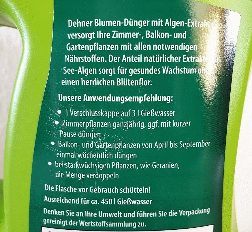 Dehner Blumendünger mit Algen flüssig 3 l