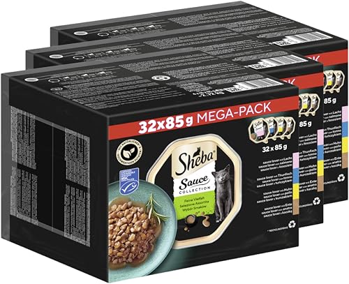 Sheba Sauce Collection Sauce Lover Nassfutter 96x85g Mix